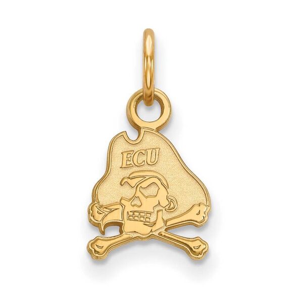 10k Yellow Gold East Carolina U XS (Tiny) Mascot Charm or Pendant